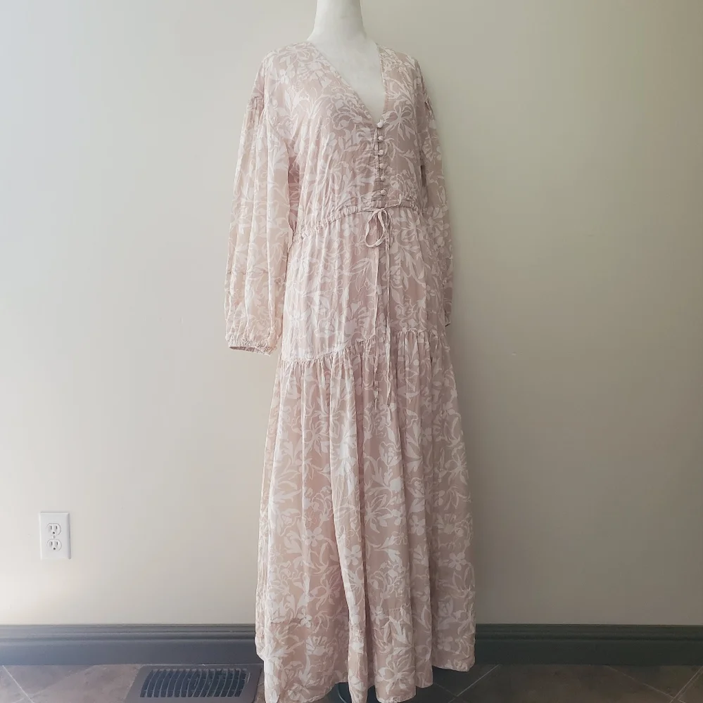 Anthropologie Erin Fetherston Macey V-Neck Maxi Dress - Picture 3 of 16